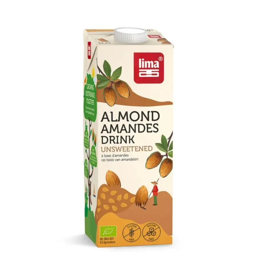 Boisson aux amandes sans sucre 1l - Lima