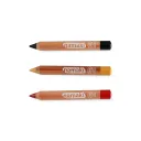 Kit de 3 crayons de maquillage pour supporters - Noir, Jaune, Rouge - Namaki