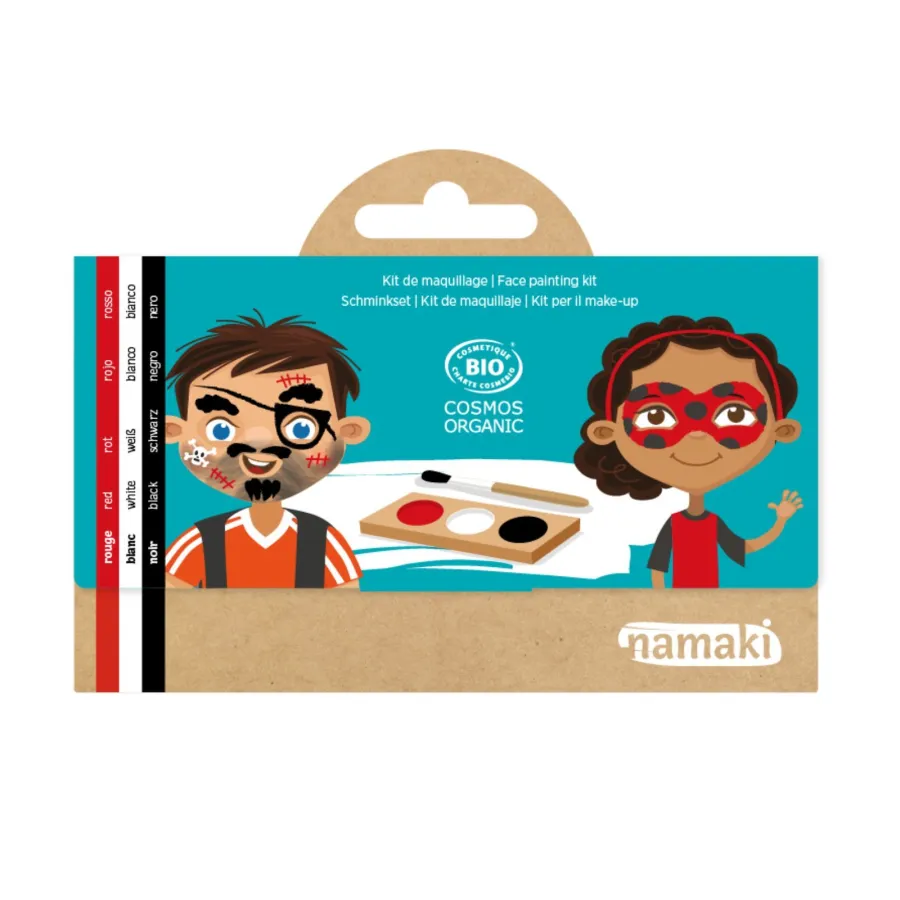 Kit de maquillage 3 fards Pirate & Coccinelle - Namaki