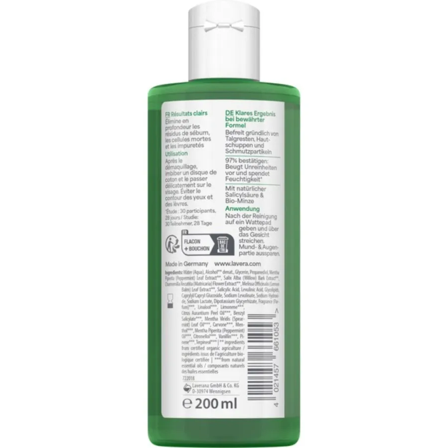 Pure beauty Lotion tonique clarifiante - Lavera