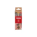 Kit de 3 crayons de maquillage pour supporters - Noir, Jaune, Rouge - Namaki