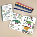 Carnet de coloriage Les dinosaures - Pirouette Cacahouète