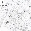 5 cartes postales géantes à colorier - Maison Georges