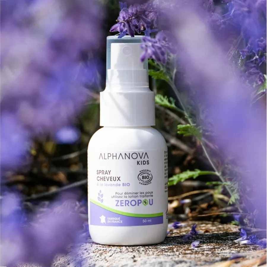 Spray cheveux à la lavande bio anti-poux - Alphanova Kids