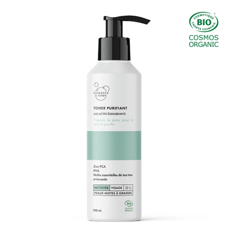 Toner purifiant aux actifs exfoliants - Clémence et Vivien