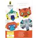 Kit créatif masques de la Jungle - Pirouette Cacahouète