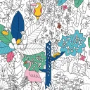 Poster géant à colorier - La jungle - Pirouette Cacahouète
