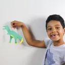 Kit créatif - 6 Dinosaures à colorier - Pirouette Cacahouète