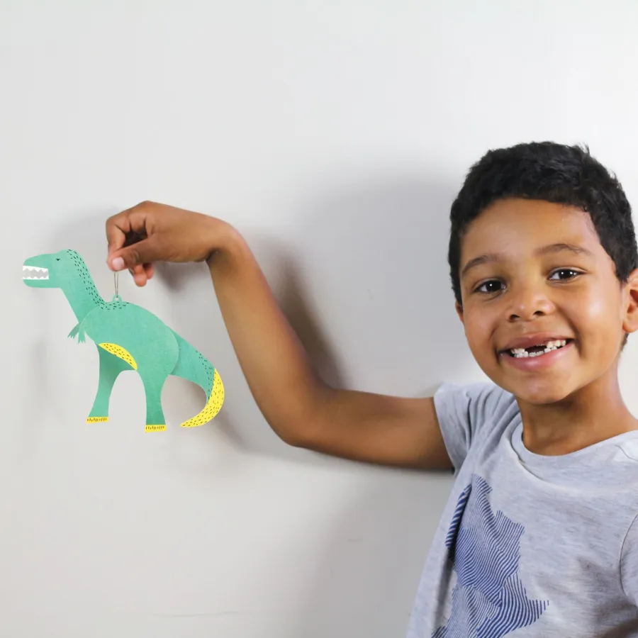 Kit créatif - 6 Dinosaures à colorier - Pirouette Cacahouète
