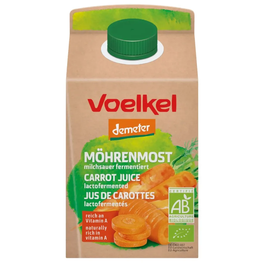 Jus de carottes lacto-fermenté - Voelkel