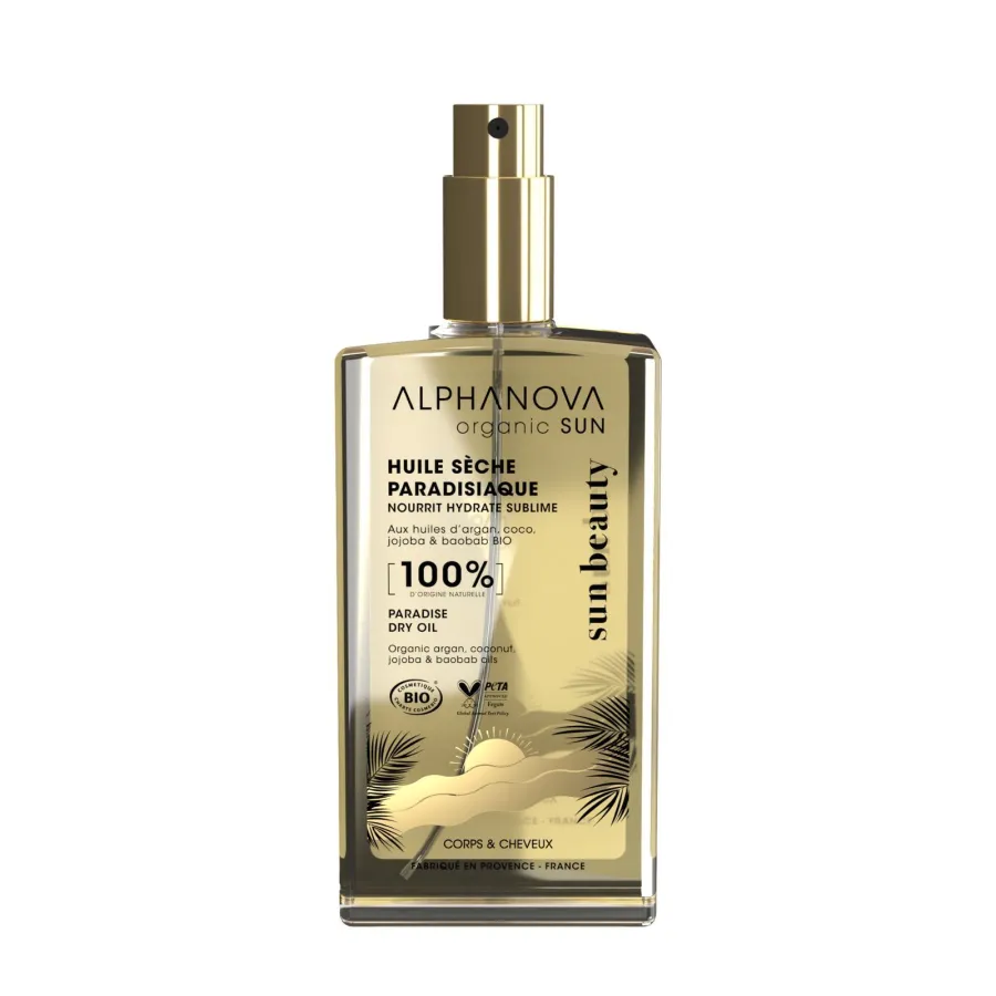 Huile sèche paradisiaque - Alphanova Organic Sun