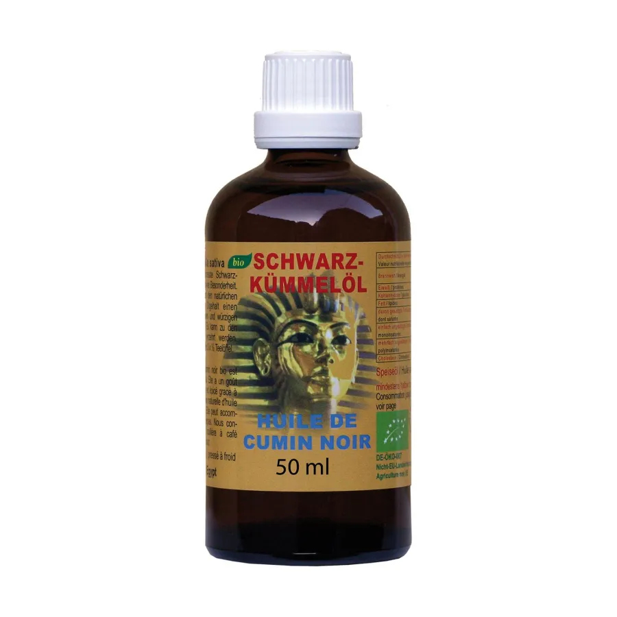 Huile de Cumin Noir Égyptien Bio 50 ml - NaturGut