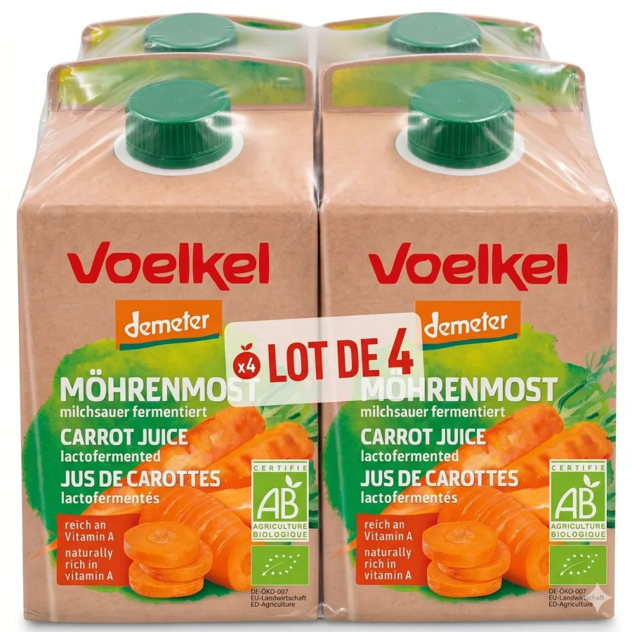 Jus de carottes lacto-fermenté - Voelkel