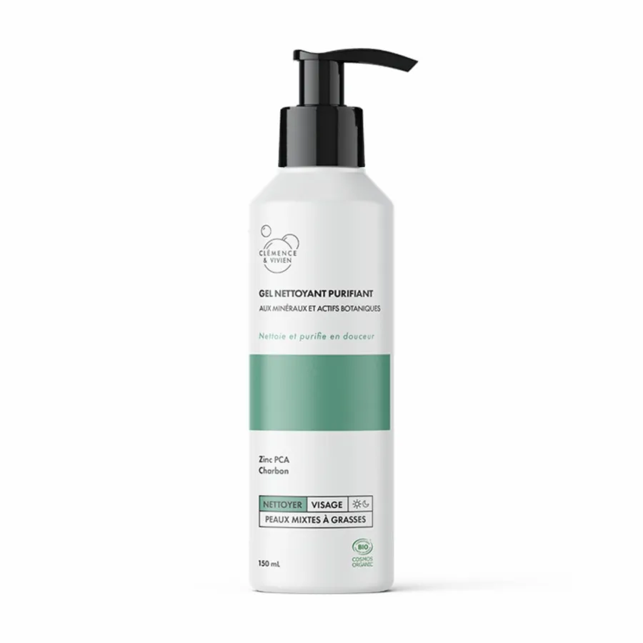 Gel nettoyant purifiant pour peaux mixtes à grasses - Clémence et Vivien