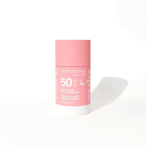 Stick solaire visage & lèvres SPF 50 - Alphanova Daily Sun