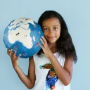 Kit créatif - Globe terrestre en papier - Pirouette Cacahouète