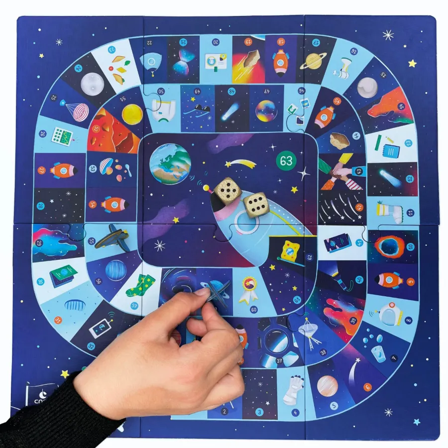 Jeu de l'oie "mission espace" - Pirouette Cacahouète