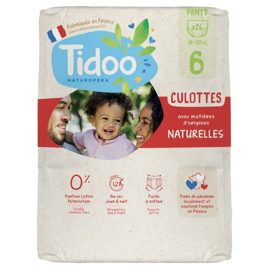 Couches-culottes d'apprentissage écologiques - Tidoo
