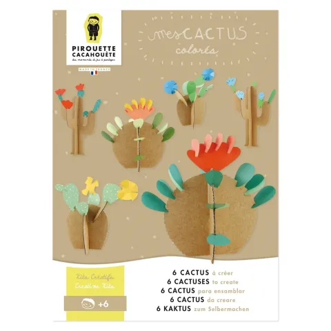 Kit créatif - 6 Cactus à créer - Pirouette Cacaouète