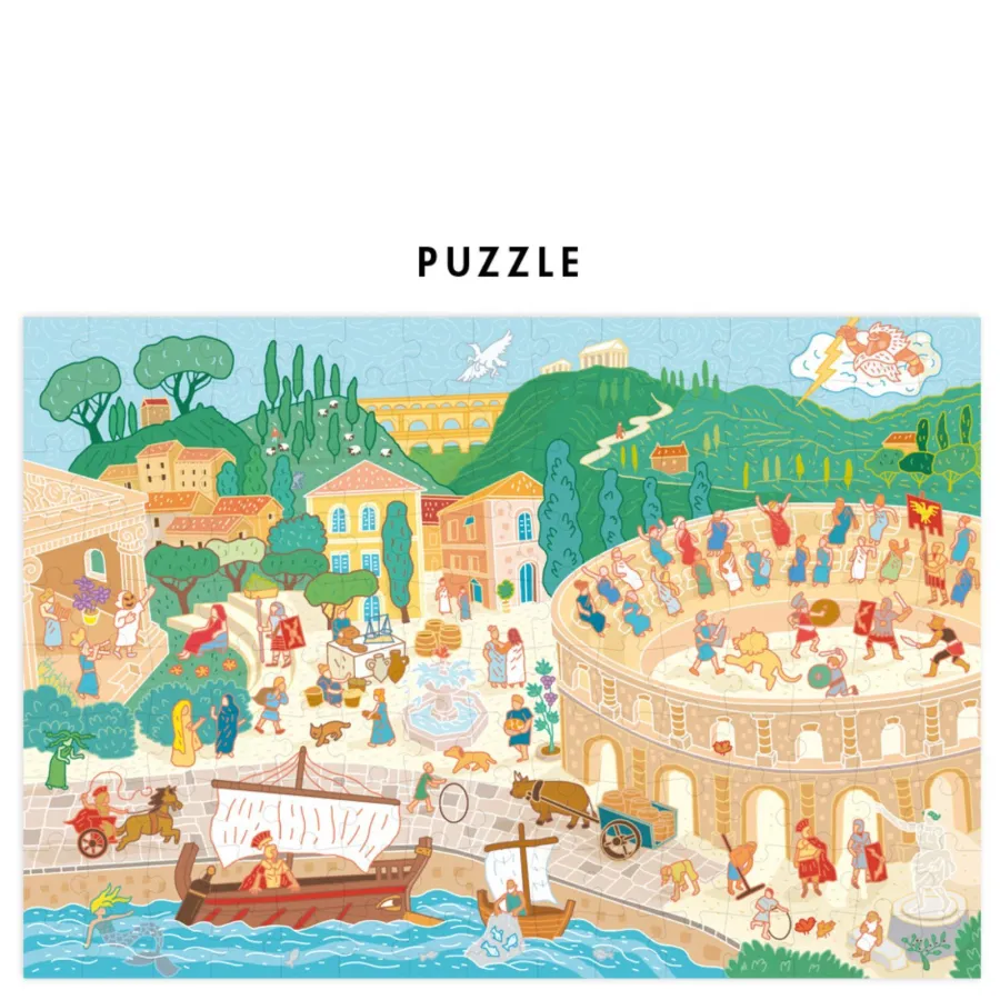 Puzzle pour enfants - Antiquité - Pirouette Cacahouète