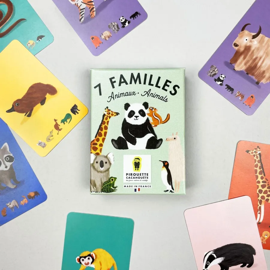 Jeu des 7 Familles - Animaux - Pirouette Cacahouète