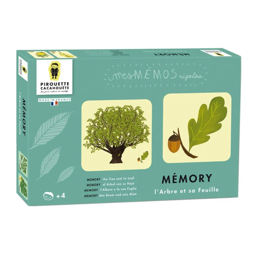 Jeu - Mémory pour enfants - l'Arbre et sa Feuille - Pirouette Cacahouète