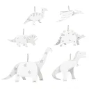 Kit créatif - 6 Dinosaures à colorier - Pirouette Cacahouète