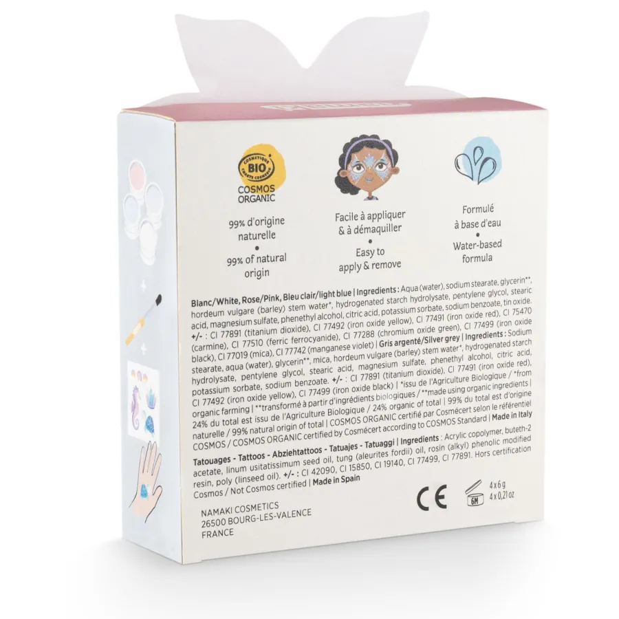 Kit de maquillage sirène 4 couleurs - Namaki
