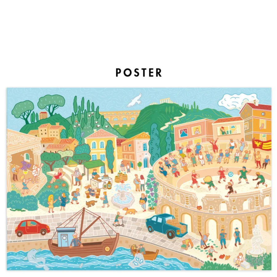 Puzzle pour enfants - Antiquité - Pirouette Cacahouète