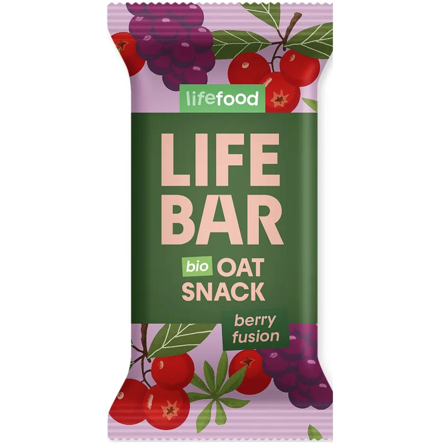 Barre bio à l’avoine et fruits rouges – Lifefood