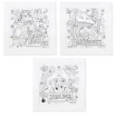 Kit créatif - 3 Illustrations Pirate encadrées à colorier - Pirouette Cacahouète