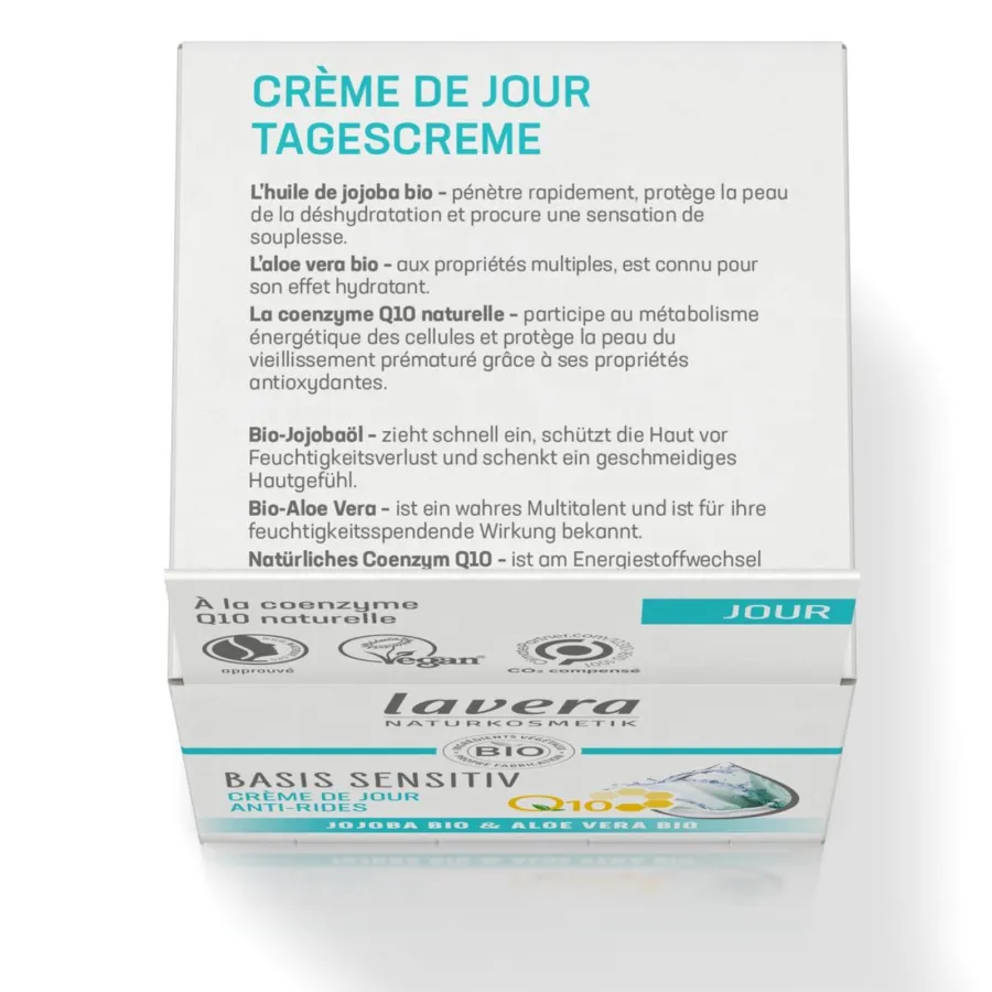 Crème de Jour Anti-Rides Q10 – Basis Sensitiv – Lavera