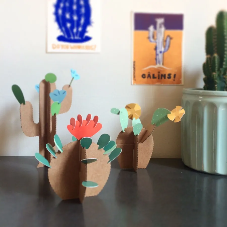 Kit créatif - 6 Cactus à créer - Pirouette Cacaouète