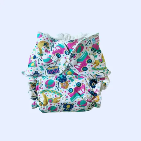 Couche lavable à pressions + 2 inserts en bambou - Petit Lulu
