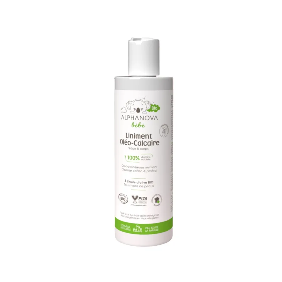 Liniment oléo-calcaire à l'huile d'olive bio - Alphanova Bébé