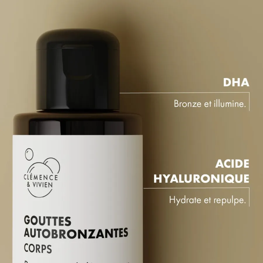 Gouttes autobronzantes corps - Clémence et Vivien