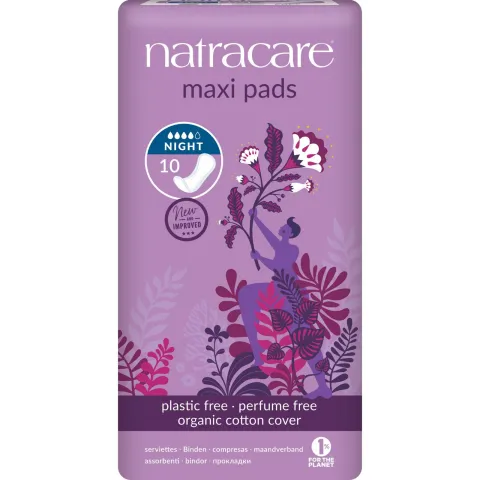 Serviettes naturelles maxi nuit - Natracare
