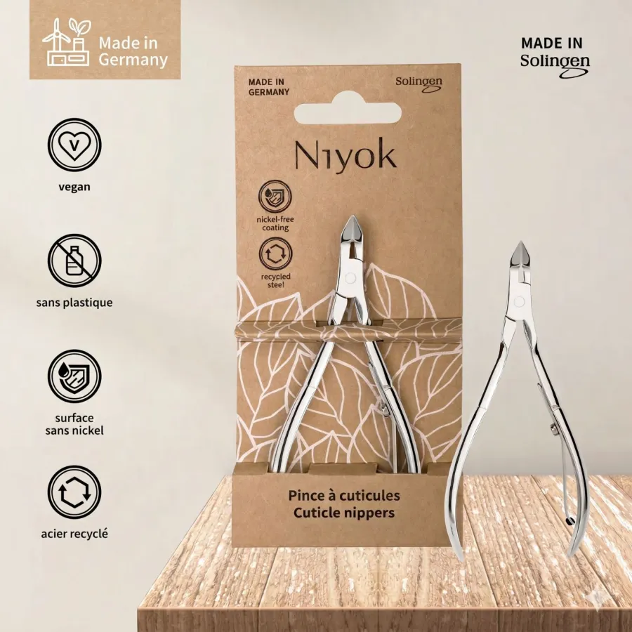 Pince à cuticules en acier recyclé - Niyok
