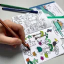 Carnet de coloriage Les animaux du monde - Pirouette Cacahouète