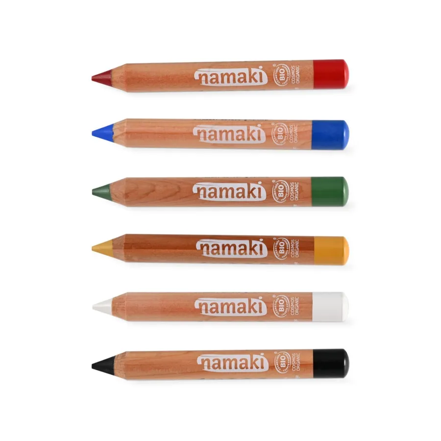 Kit de 6 crayons de maquillage Arc-en-ciel - Namaki