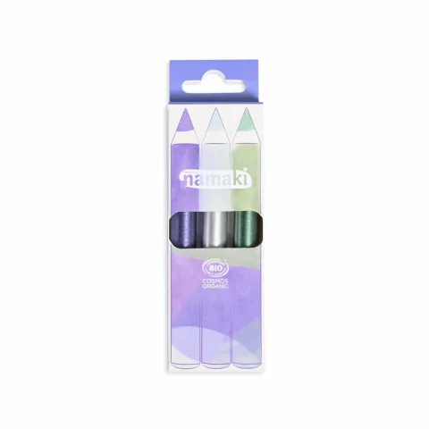 Kit de 3 crayons de maquillage pailletés - Clair de Lune - Namaki