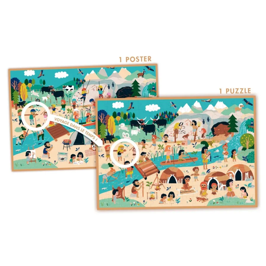 Puzzle pour enfants - Préhistoire - Pirouette Cacahouète