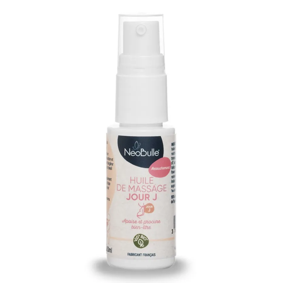Huile de massage Jour J - Accouchement serein