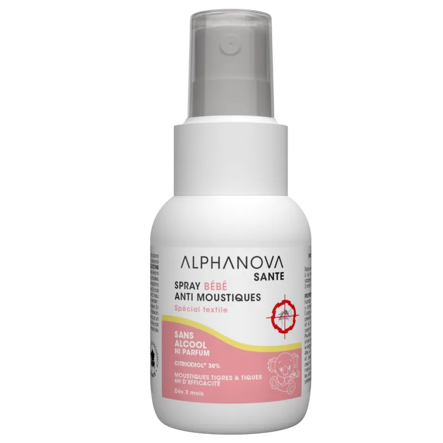Spray bébé anti-moustique – spécial textile Alphanova Santé