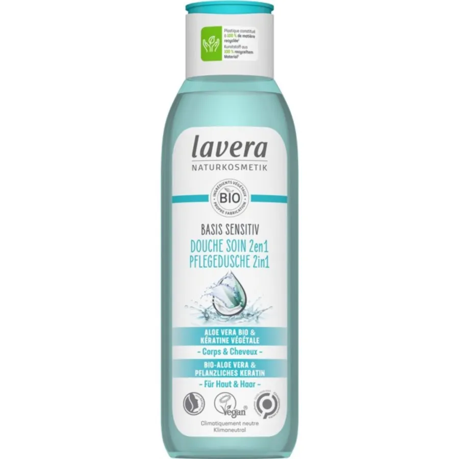 Douche soin 2en1 corps et cheveux - Basis Sensitiv - Lavera
