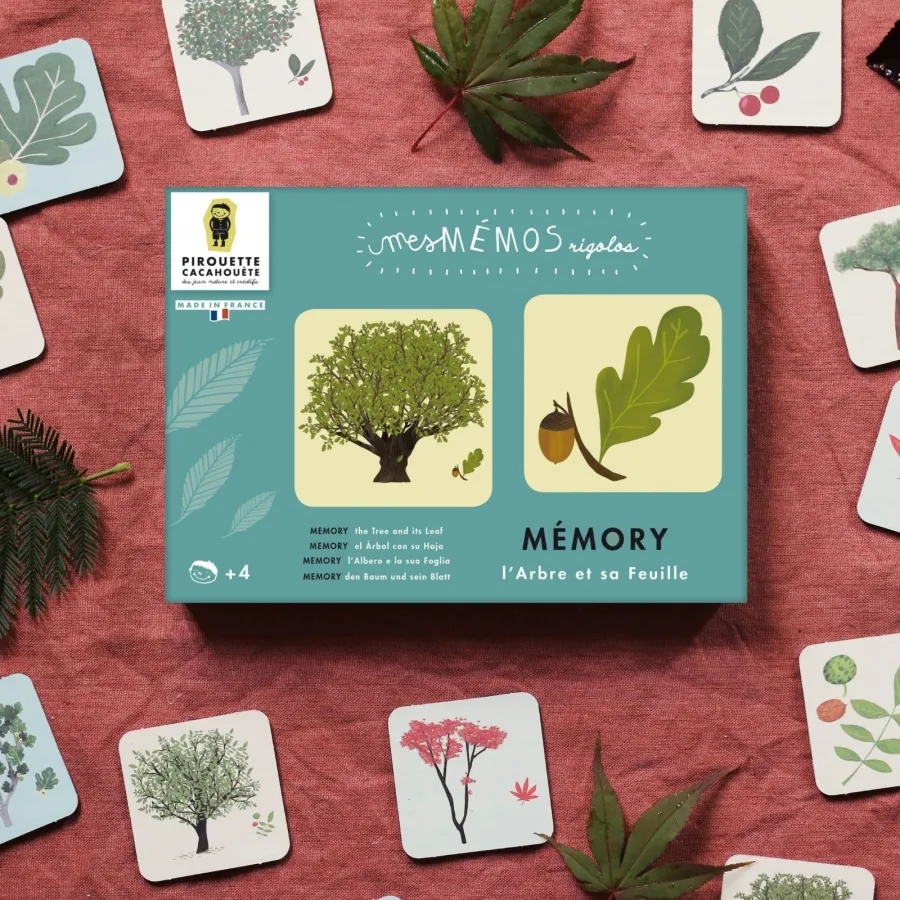 Jeu - Mémory pour enfants - l'Arbre et sa Feuille - Pirouette Cacahouète