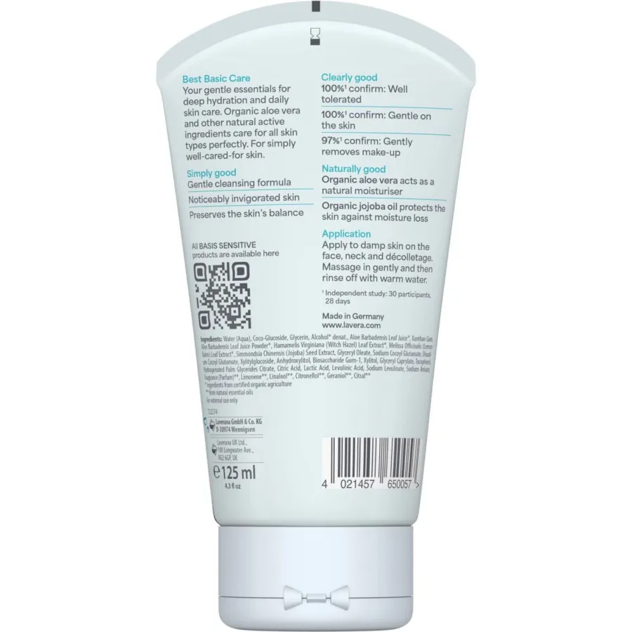 Gel nettoyant - Basis Sensitiv - Lavera