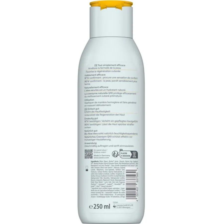 Lait corps raffermissant Q10 - Basis Sensitiv - Lavera
